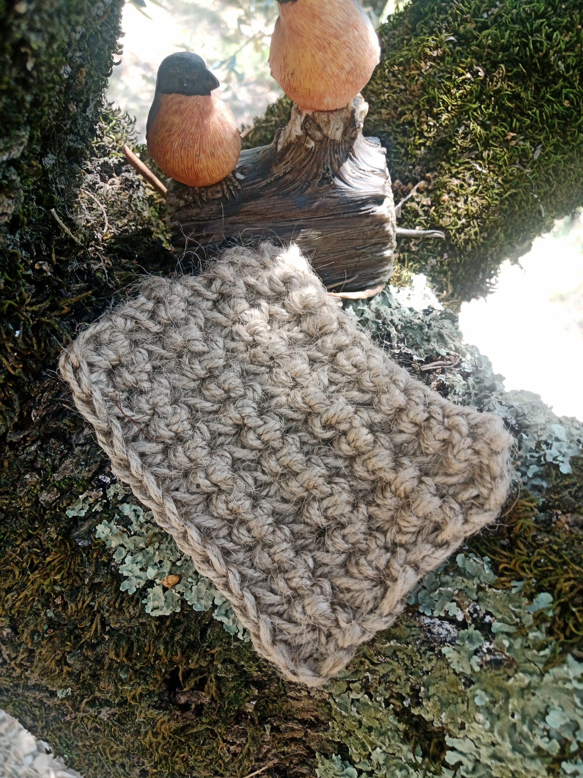 Porte-savon et gant exfoliant 2-en-1 en fil de jute